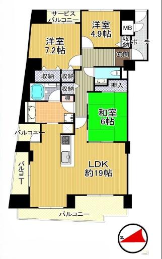 ベイシティ大阪センタープラザ 間取図・土地図