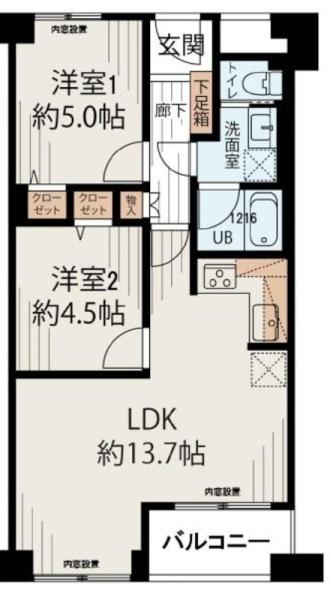 メゾンドール住吉沢之町公園 間取図・土地図