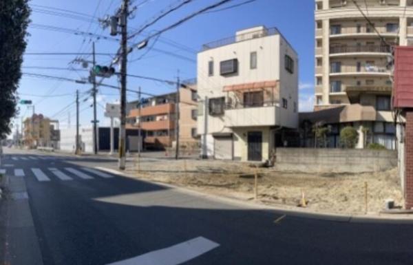 松原市天美東9丁目1号棟　新築戸建 現地写真（前面道路含む現地写真）
