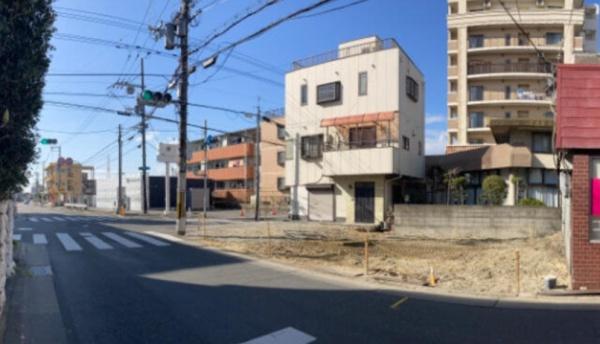 松原市天美東9丁目1号棟　新築戸建 現地写真（前面道路含む現地写真）