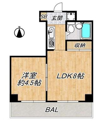 朝日プラザ都島本通パサージュ 間取図・土地図