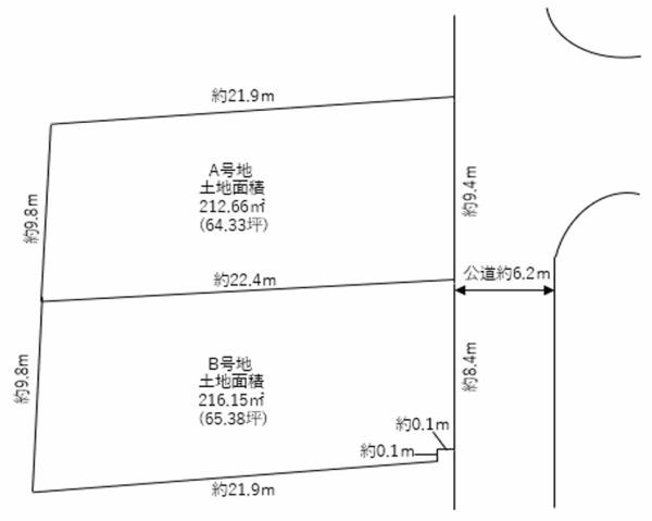堺市南区若松台3丁　売土地 間取図・土地図