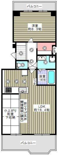 ベルパークシティＨ棟 間取図・土地図