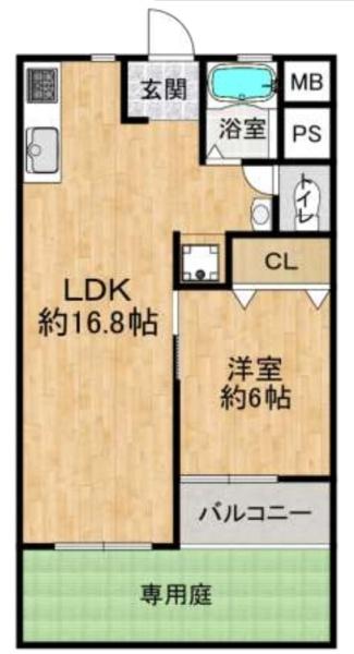 長居第2コーポラス 間取図・土地図