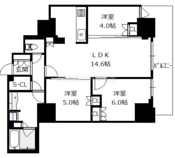 リバーガーデンタワー上町台筆ケ崎 間取図・土地図