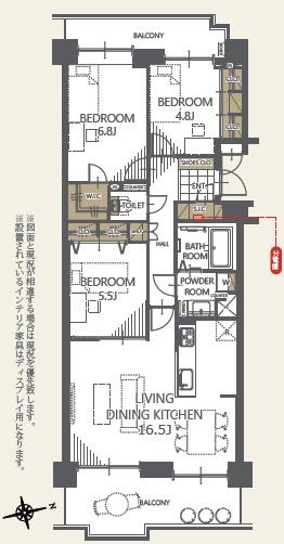 パーク・ハイム宝ヶ池銀杏館 間取図・土地図