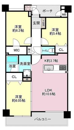 コスモ・シティガーデンズ 間取図・土地図