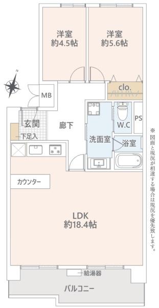 南港コープうしお23号棟 間取図・土地図