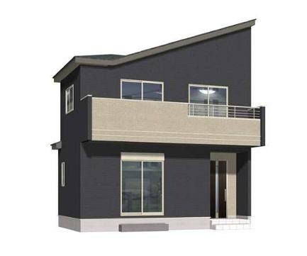 羽曳野市羽曳が丘西5丁目A号棟　新築戸建 完成予想図（外観）