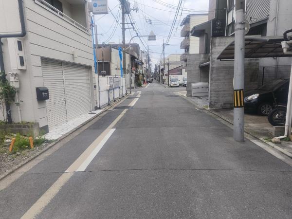 京都市東山区山崎町　建築条件無売土地 現地写真（前面道路含む現地写真）
