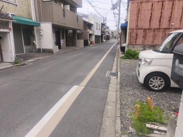 京都市東山区山崎町　建築条件無売土地 現地写真（前面道路含む現地写真）
