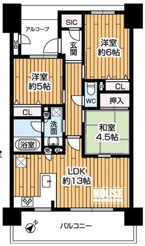 エステムコート阿波座レジデンス 間取図・土地図