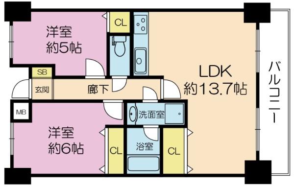 ロイヤルスクウェア住吉・東粉浜 間取図・土地図