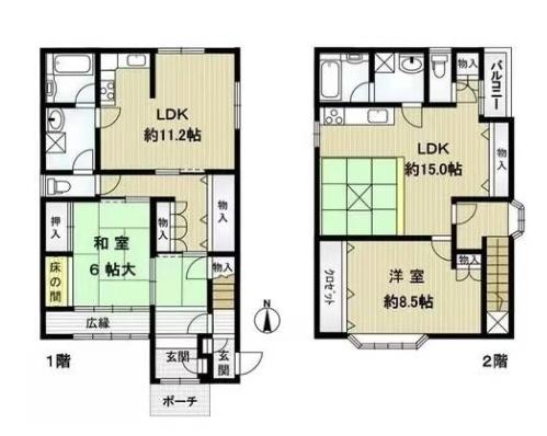 京都市左京区浄土寺南田町　中古戸建 間取図・土地図