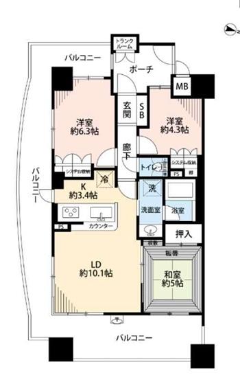 メロディーハイムグランセーヌ 間取図・土地図