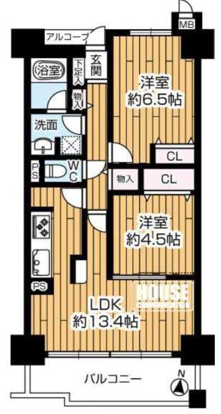 グランドール北大阪 間取図・土地図