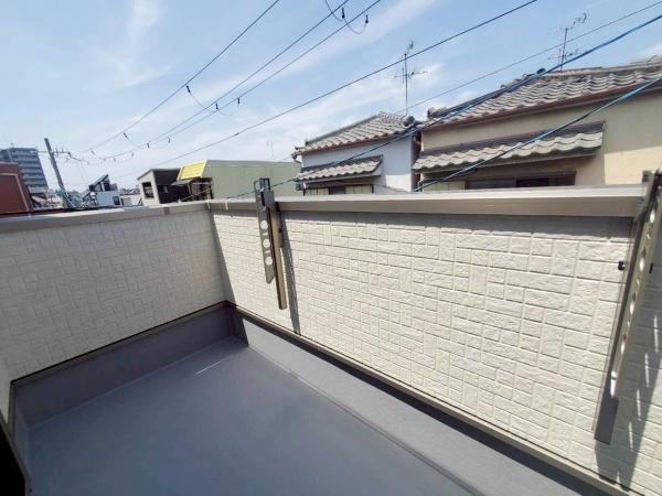 大阪市平野区平野本町3丁目　新築戸建 現地写真（バルコニー）