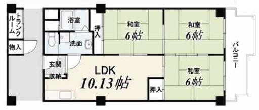 メガロコープ西陣A棟 間取図・土地図