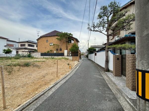 堺市西区上野芝町1丁　売土地 現地写真（前面道路含む現地写真）