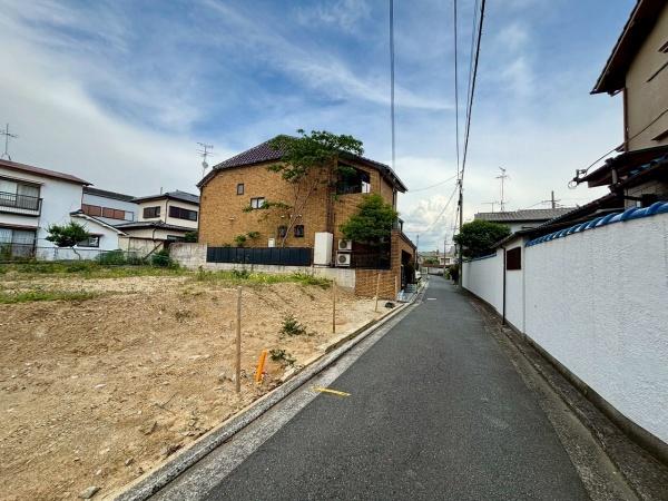 堺市西区上野芝町1丁　売土地 現地写真（前面道路含む現地写真）