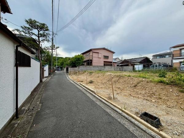 堺市西区上野芝町1丁　売土地 現地写真（前面道路含む現地写真）
