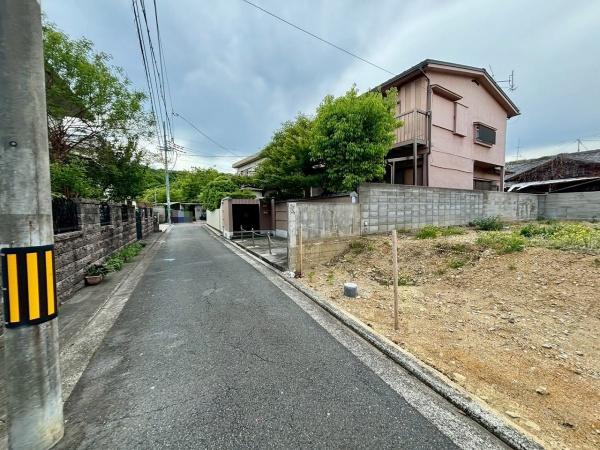 堺市西区上野芝町1丁　売土地 現地写真（前面道路含む現地写真）