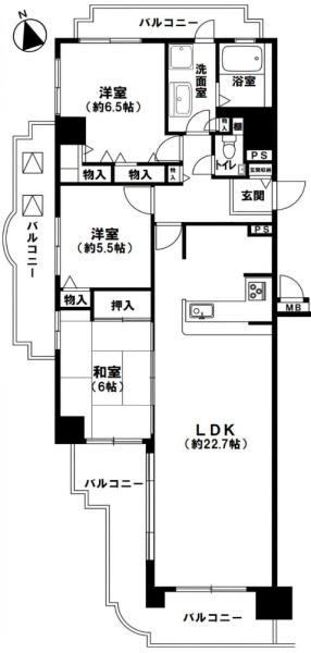 イトーピア泉北深井 間取図・土地図