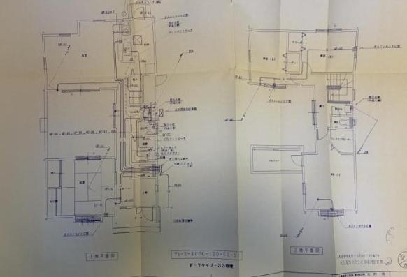 富田林市小金台4丁目　中古戸建 間取図・土地図