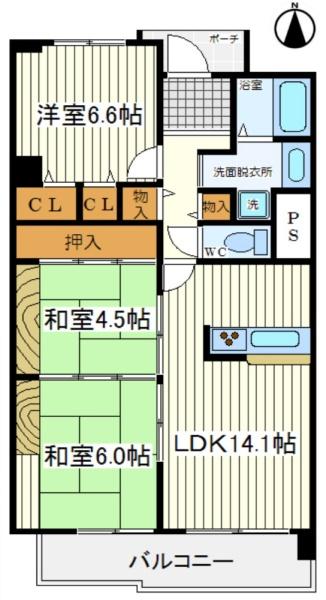 あべのポンテ 間取図・土地図