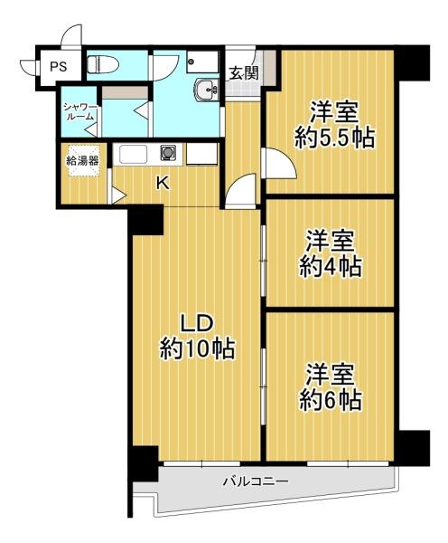 朝日プラザ高津2 間取図・土地図