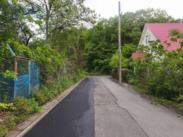 滋賀県高島市マキノ町西浜　建築条件無売土地 現地写真（前面道路含む現地写真）