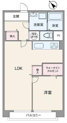 ユニハイム江戸堀 間取図・土地図