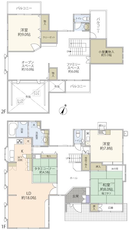 紫山五丁目_戸建 間取図・土地図