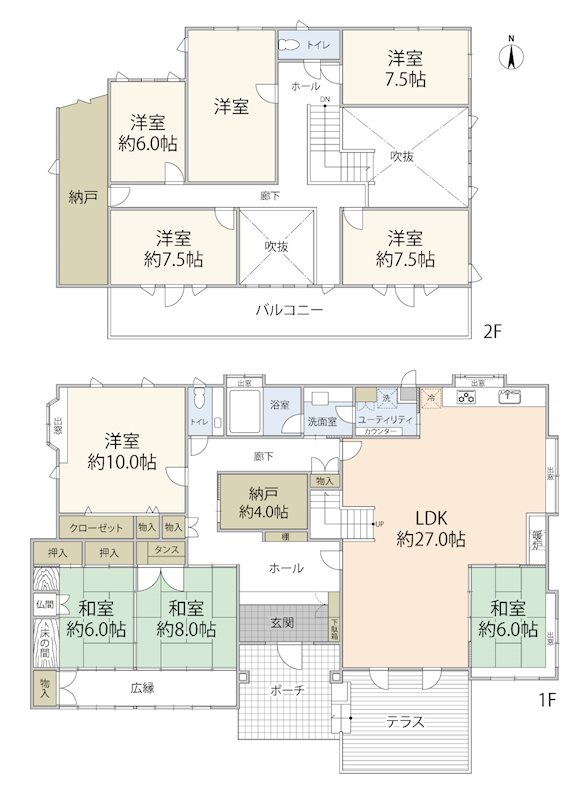 加美郡加美町　戸建 間取図・土地図
