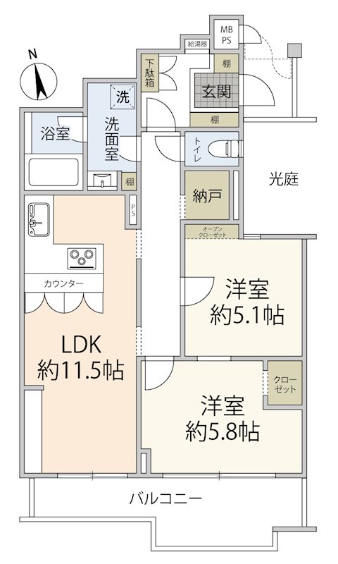 桂パークハウス西街区参番館 間取図・土地図