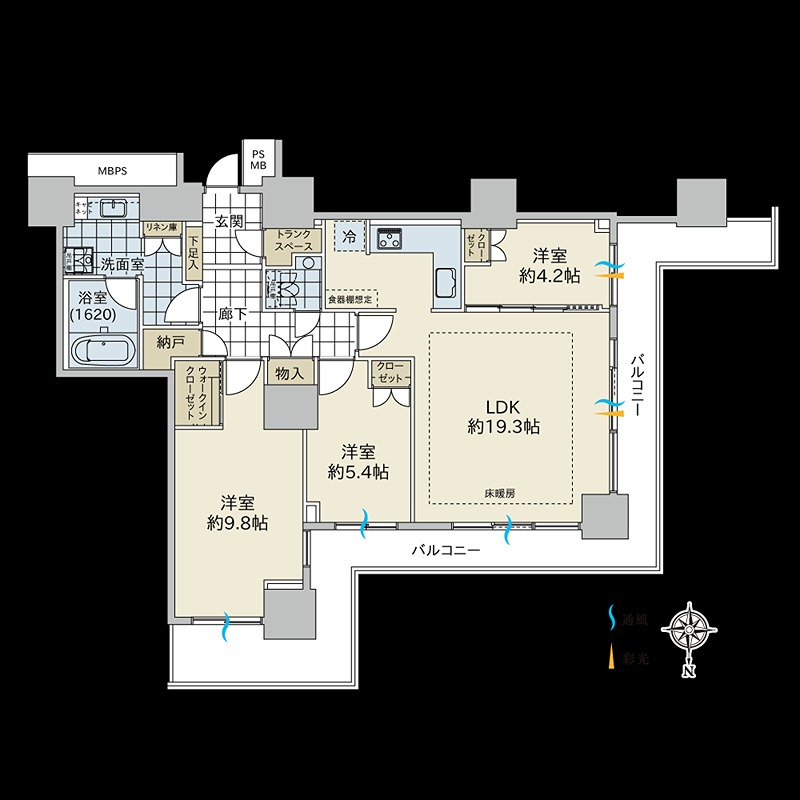 W　Comfort　Towers　EAST 間取図・土地図