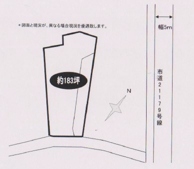 つくば市大曽根　土地 間取図・土地図