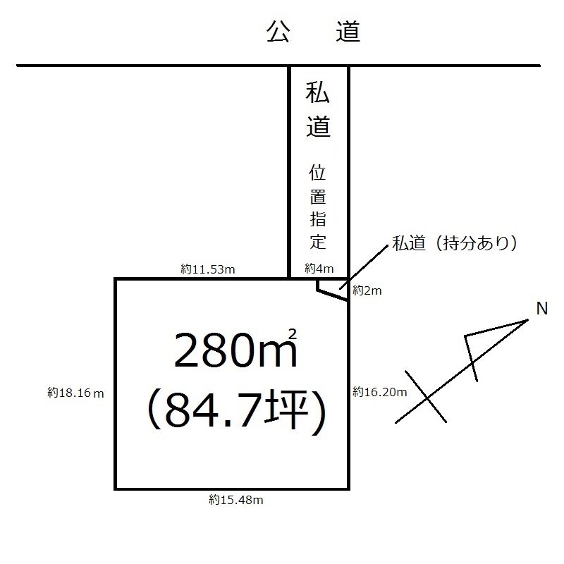 阿見町うずら野３丁目　土地 区画図