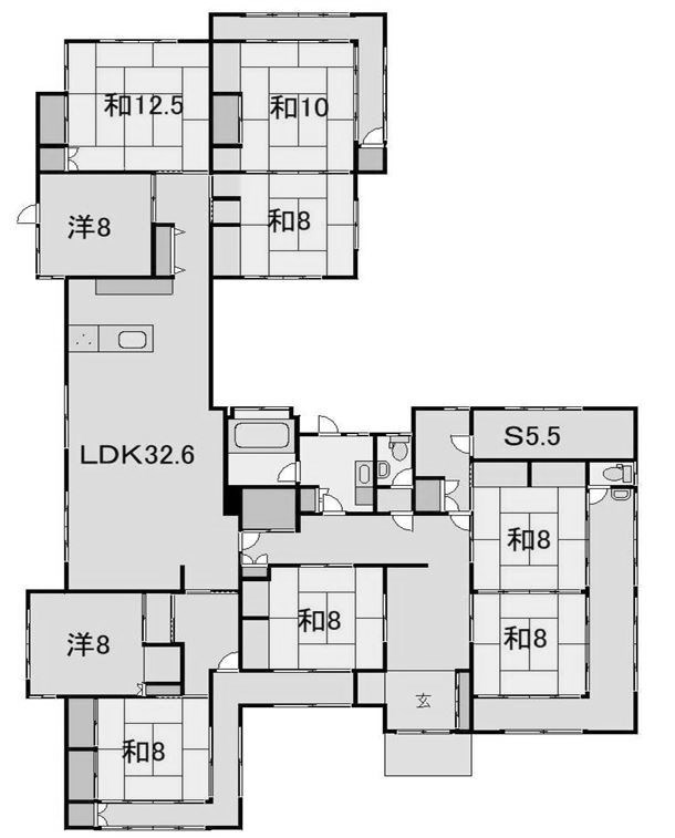 つくば市南中妻　中古戸建 間取図・土地図