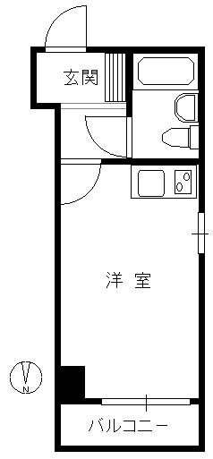 セブンスターマンション上野 201号室 間取り図
