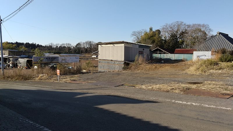 牛久市上太田町　土地 現地写真（前面道路含む現地写真）