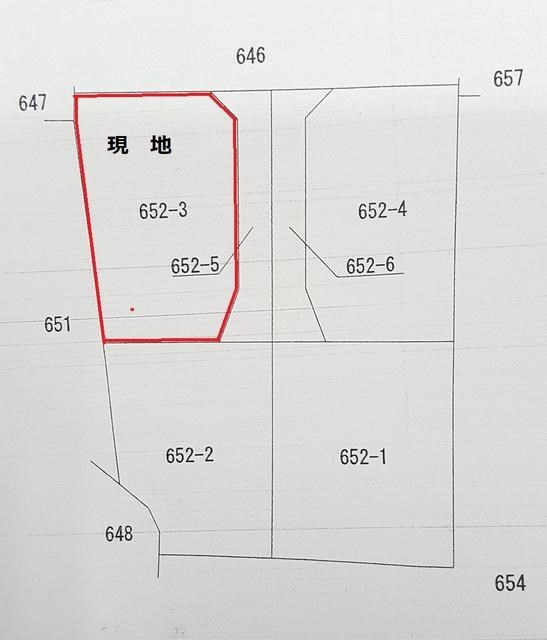 筑西市稲野辺　土地　３号地 間取図・土地図