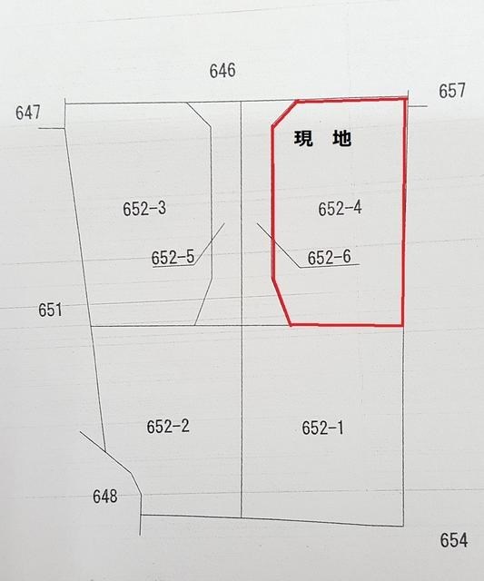 筑西市稲野辺　土地　４号地 間取図・土地図