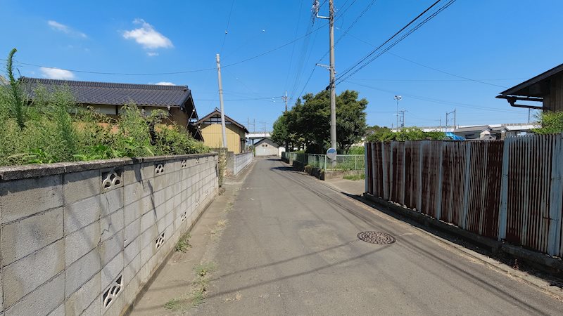 古河市大山　土地 現地写真（前面道路含む現地写真）