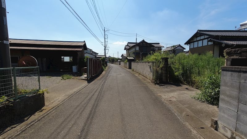 古河市大山　土地 現地写真（前面道路含む現地写真）