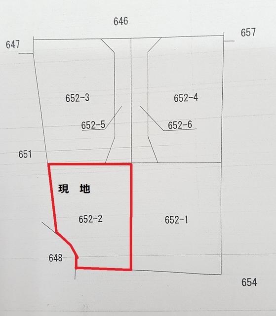 筑西市稲野辺　土地　２号地 間取図・土地図