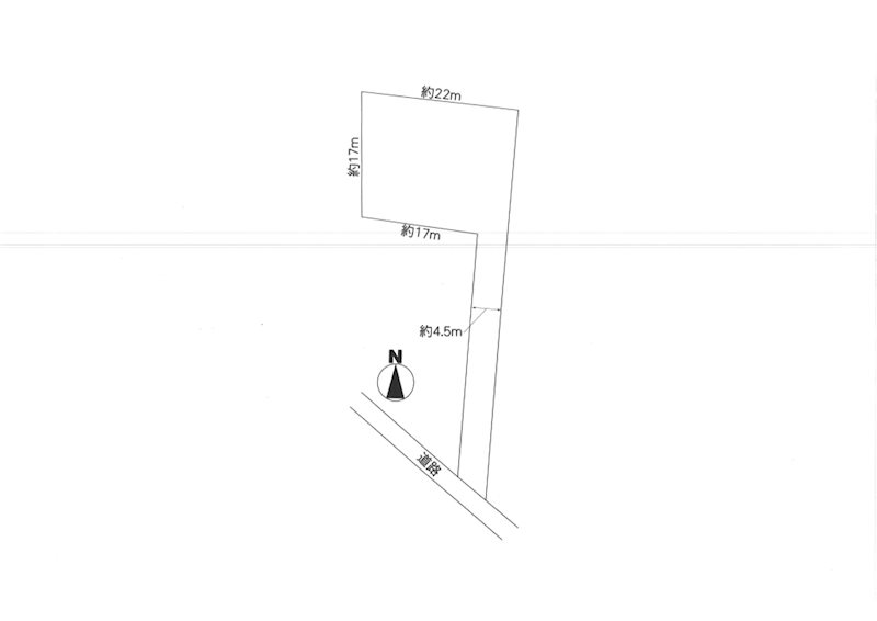 つくば市大井　土地 間取図・土地図