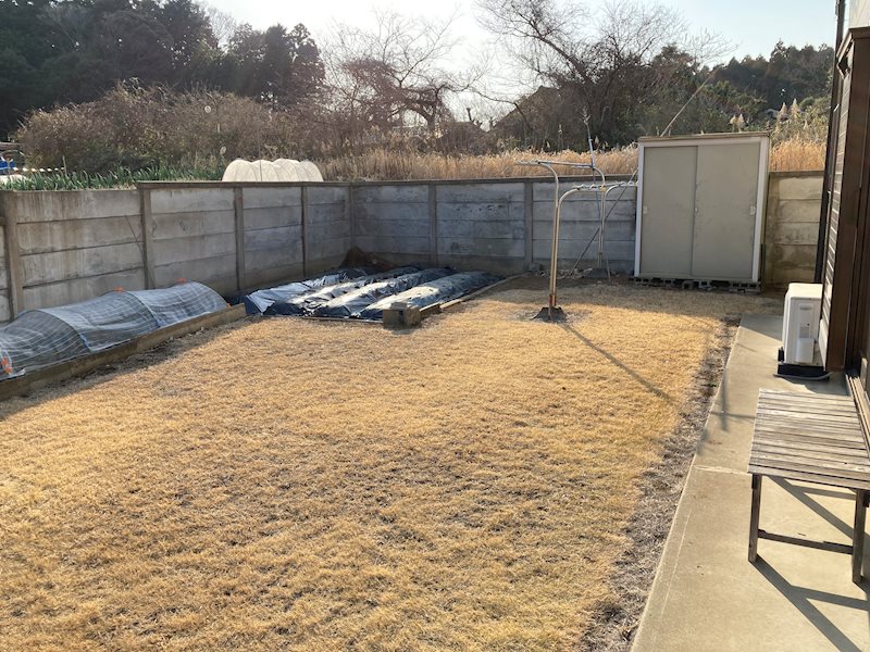 阿見町島津　平屋中古戸建 現地写真（庭）