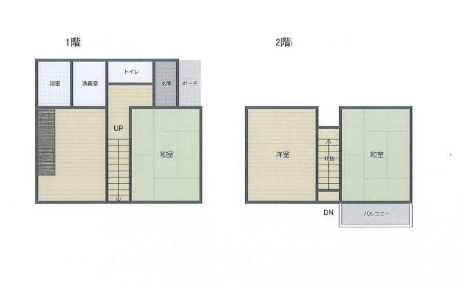 古河市下辺見　中古戸建 間取図・土地図