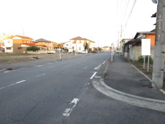 筑西市丙　土地 現地写真（前面道路含む現地写真）